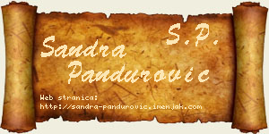 Sandra Pandurović vizit kartica